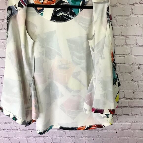 LIOR PARIS Unique Vini One Button Art to Wear Swing Jacket 3/4 Sleeve Size S - Picture 12 of 13